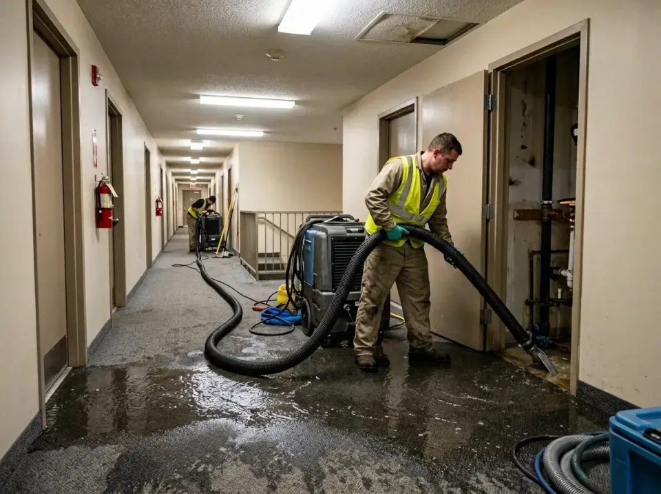 multi-unit-apartment-hallway-f-005 — frequently asked questions, Emergency Burst Pipe Water Extraction & Removal in Washingt…